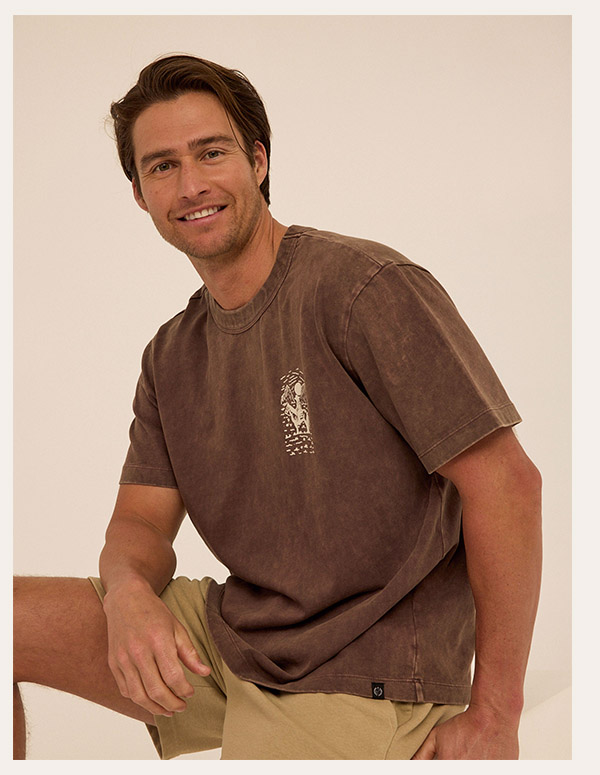 Mineral Wash Relaxed Fit Graphic Tee