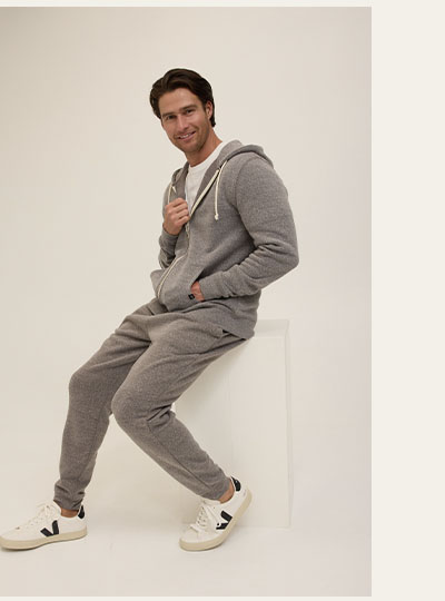 Men's Core Triblend Fleece Zip Hoodie
