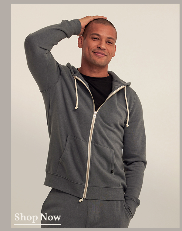 Triblend Zip Fleece Hoodie