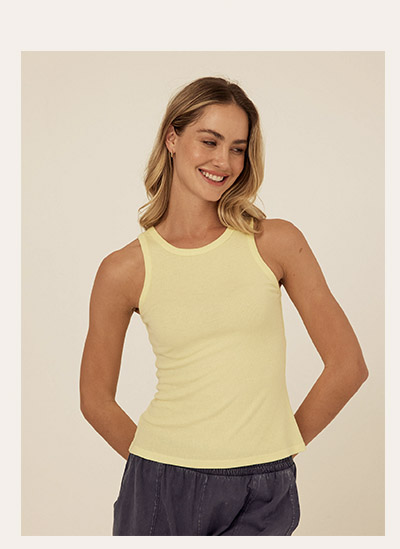 Core Feather Rib Tank Top