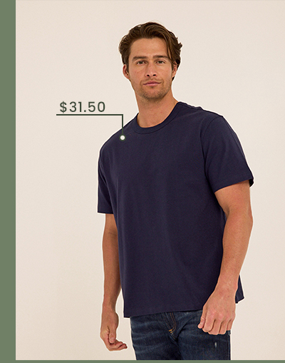 Johnny Organic Cotton Relaxed Crew Tee