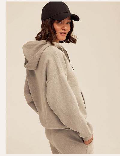 Corissa Triblend Fleece Zip Hoodie