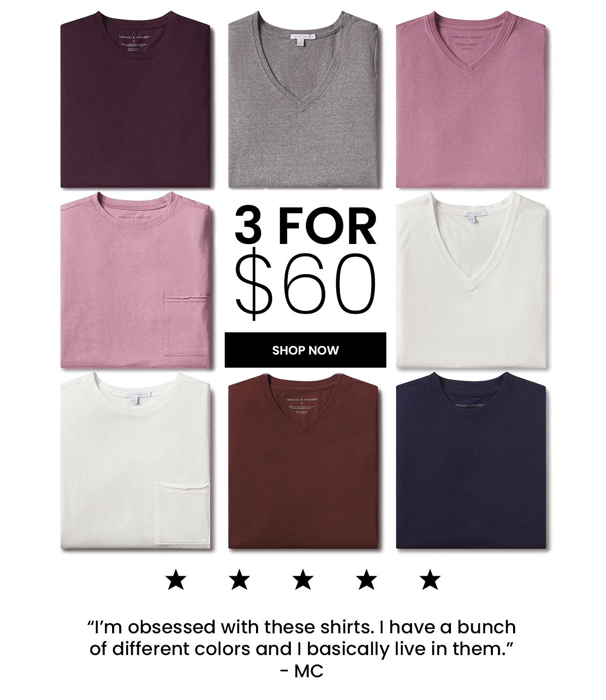 Shop 3 for $60