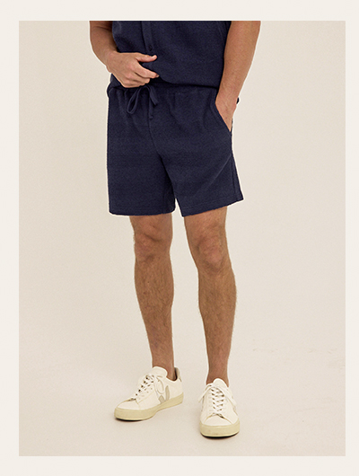 Wayne Jacquard Stripe Knit Short