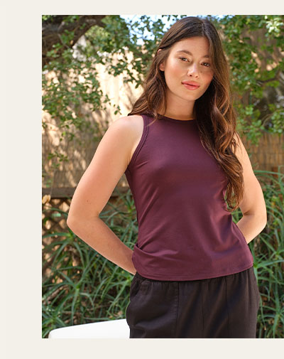 Bailey Luxe Jersey High Neck Tank