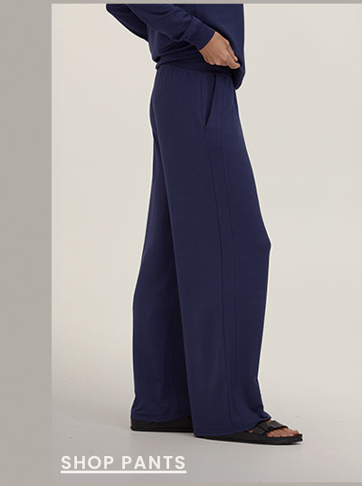 Esmeralda Feather Fleece Wide Leg Pant