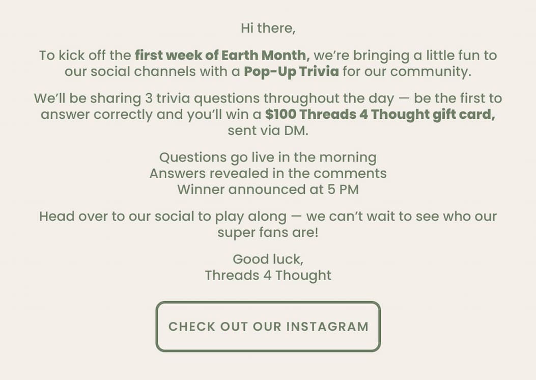 Check out our Instagram