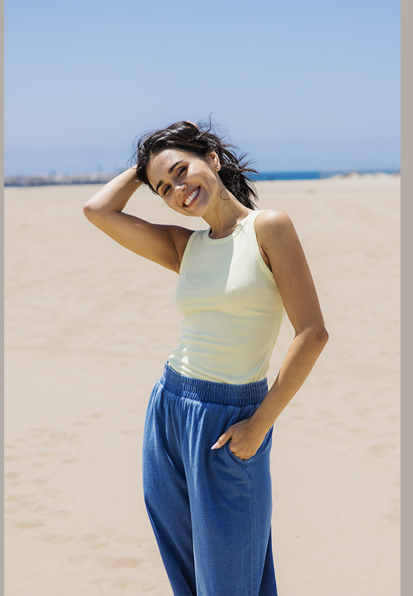 Core Feather Rib Tank Top
