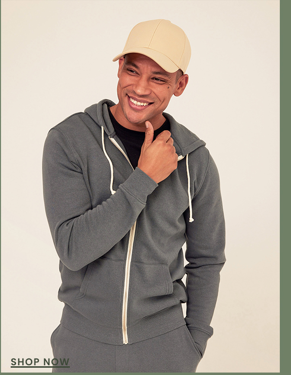 Triblend Zip Fleece Hoodie