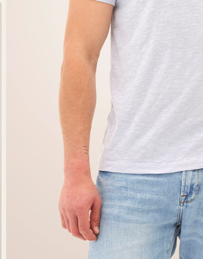Soloman Slub Linen Short Sleeve Crew Tee