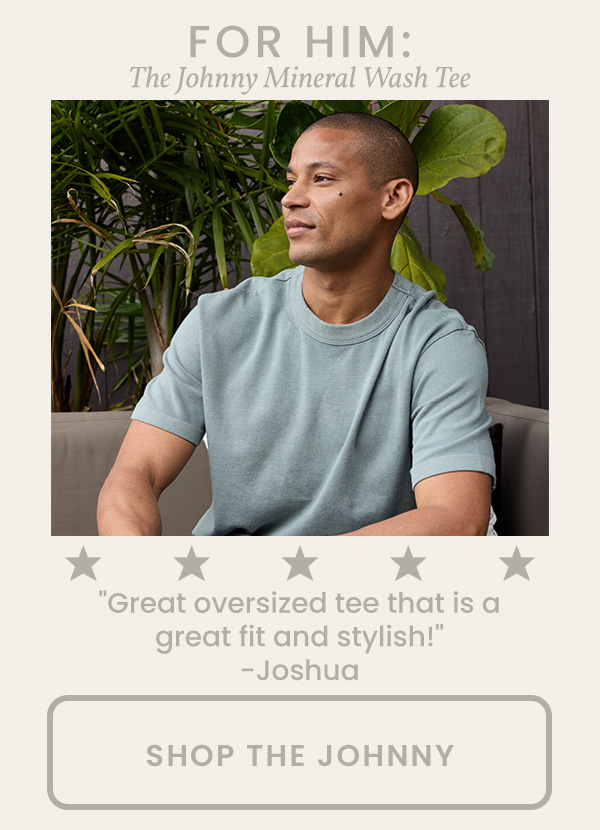 Johnny Relaxed Fit Heavyweight Mineral Wash Jersey Tee