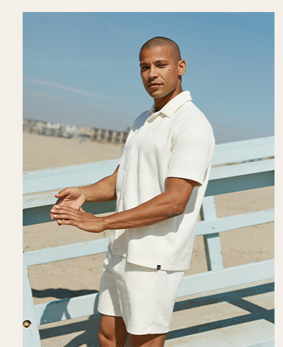 Archer Jacquard Textured Stripe Button-Down Pocket Shirt