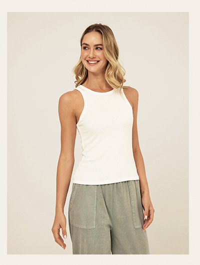 Core Feather Rib Tank Top