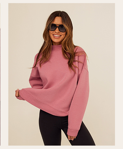 Karlie Triblend Fleece Mock Neck Pullover
