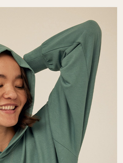 Sylvie Modal Terry Oversized Pullover Hoodie