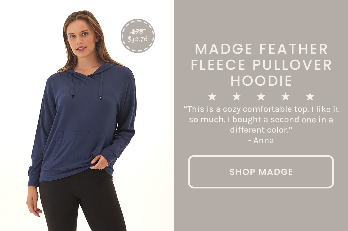 Madge Feather Fleece Pullover Hoodie