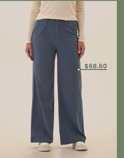 Pamela Stretch Twill Wide Leg Pant