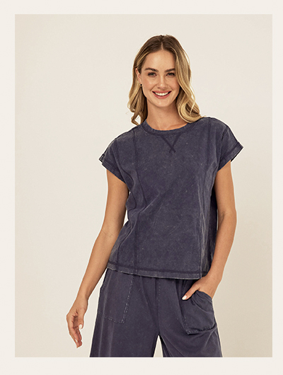 Laurie Mineral Wash Eco Jersey Tee