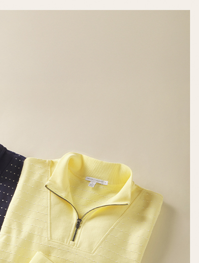 Kindra Dot Embroidered Terry Pullover
