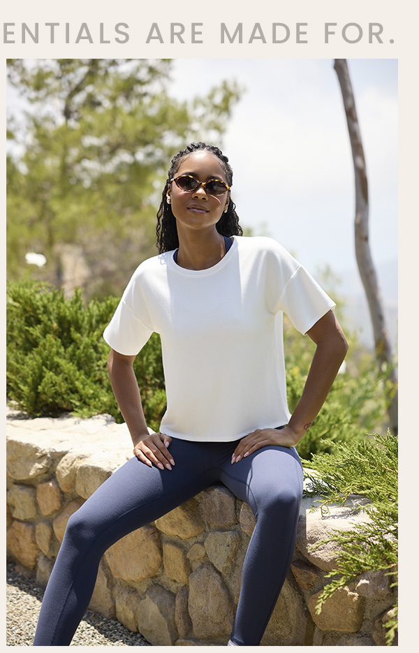 Core Modal Terry Crew Neck Tee
