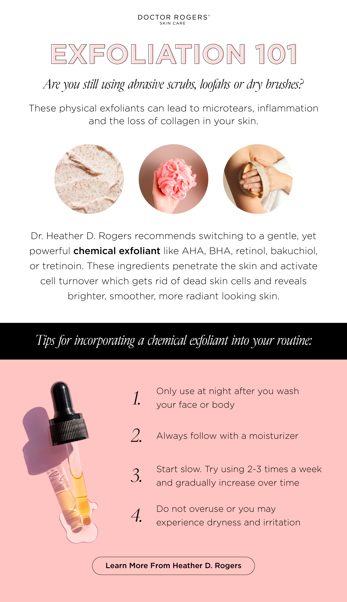 Exfoliation 101 Chemical vs. Physical Exfoliants Doctor Rogers