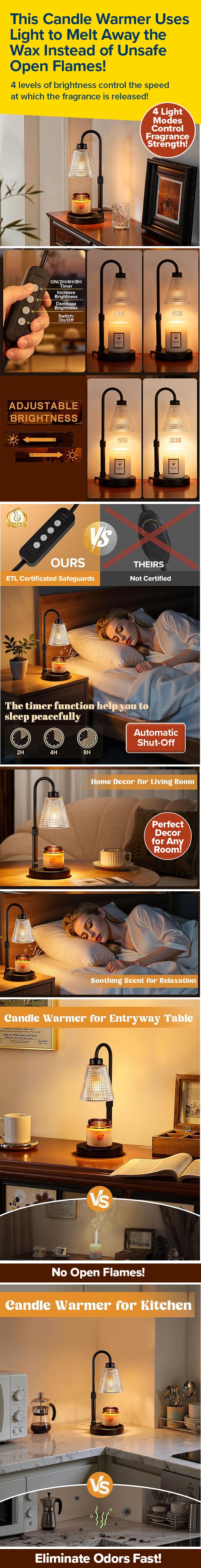 This Candle Warmer Uses Light to Melt Away the Wax Instead of Unsafe Open Flames!