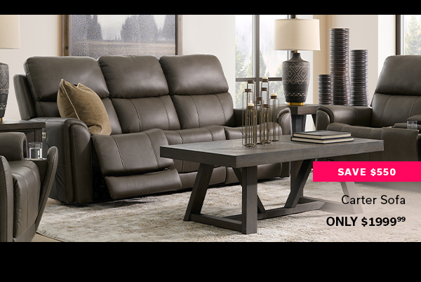 Carter Sofa | Only $1999.99 | SAVE $550 >