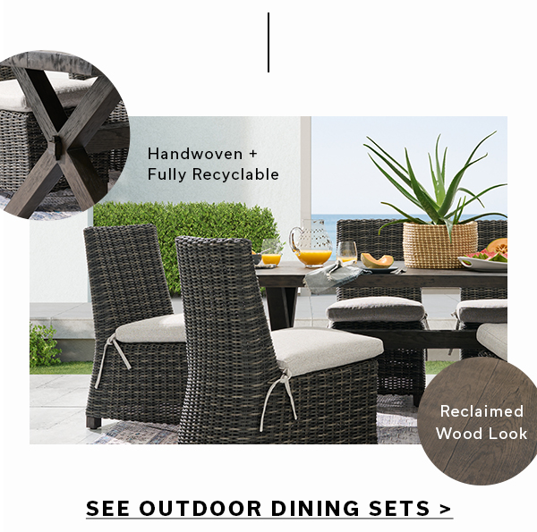 SEE OUTDOOR DINING SETS >