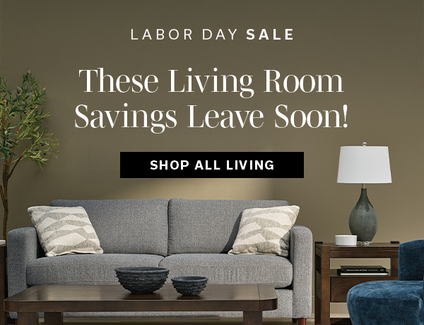 Labor Day Sale | These Living Room Savings Leave Soon! | SHOP ALL LIVING >
