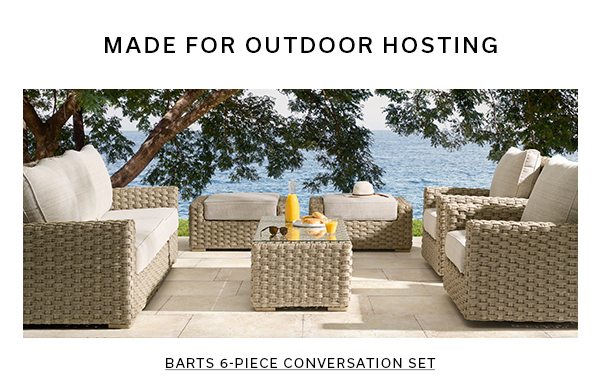 Made for Outdoor Hosting | Barts 6-Piece Conversation Set >