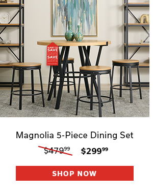 Magnolia 5-Piece Dining Set | $299.99 | SHOP NOW >