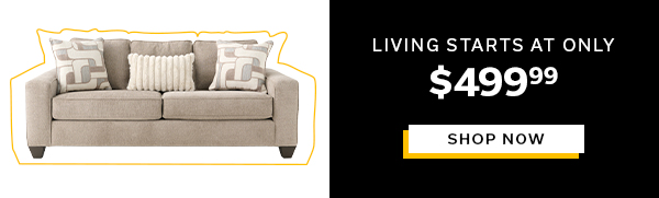 Living Starts at Only $499.99 | SHOP NOW >