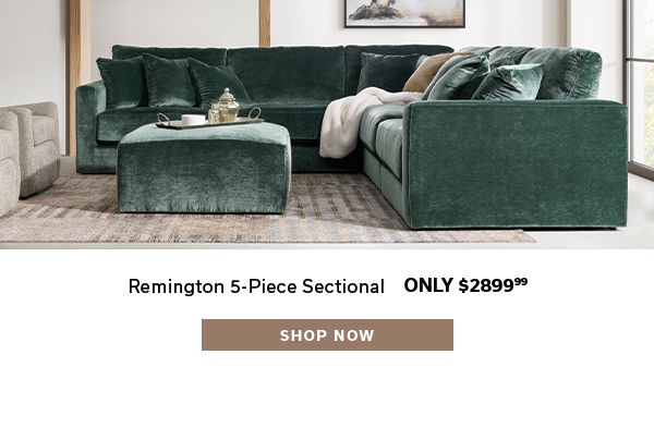 Remington 5-Piece Sectional | Only $2899.99 | SHOP NOW >