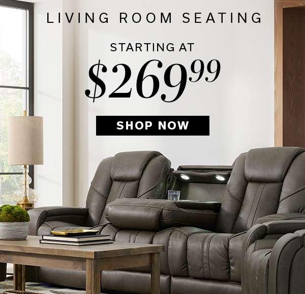 Living Room Seating Starting at $269.99 | SHOP NOW >