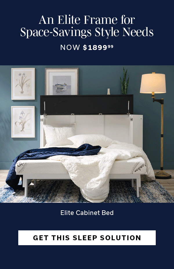 An Elite Frame for Space-Savings Style Needs Now $1899.99 | Elite Cabinet Bed | GET THIS SLEEP SOLUTION >