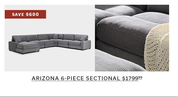 Save $600 | Arizona 6-Piece Sectional >
