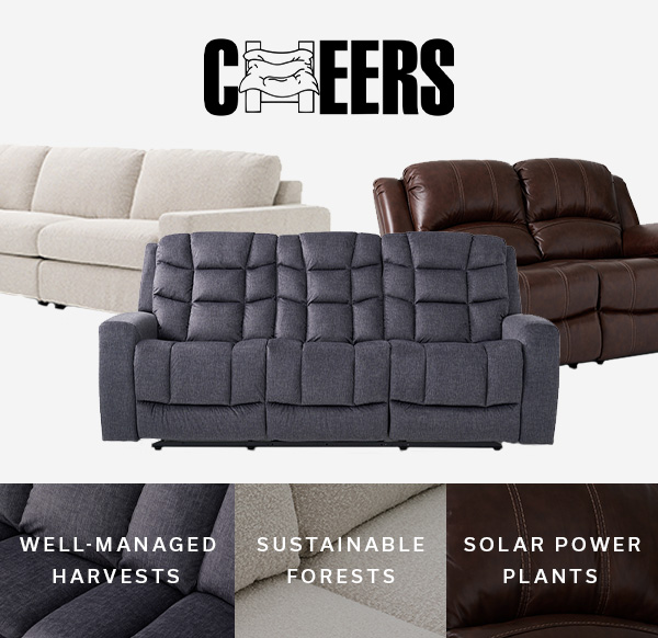 Cheers | Well-Managed Harvests | Sustainable Forests | Solar Power Plants | SHOP CHEERS >