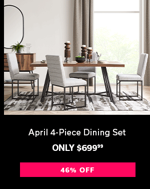 April 4-Piece Dining Set | Only $699.99 | 46% OFF >