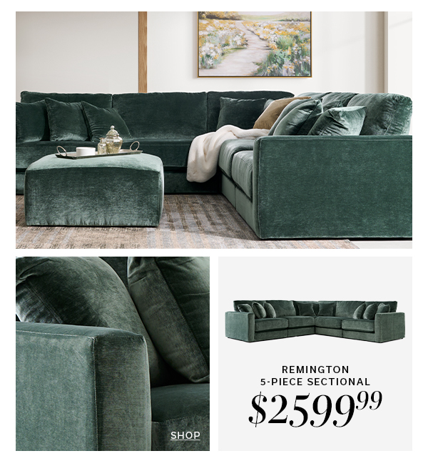 Remington 5-Pc Sectional | $2599.99 >