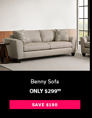 Benny Sofa | Only $299.99 | SAVE $190 >