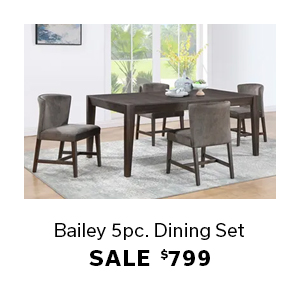 Bailey 5 Pc. Dining Set | Sale $799 | SHOP >
