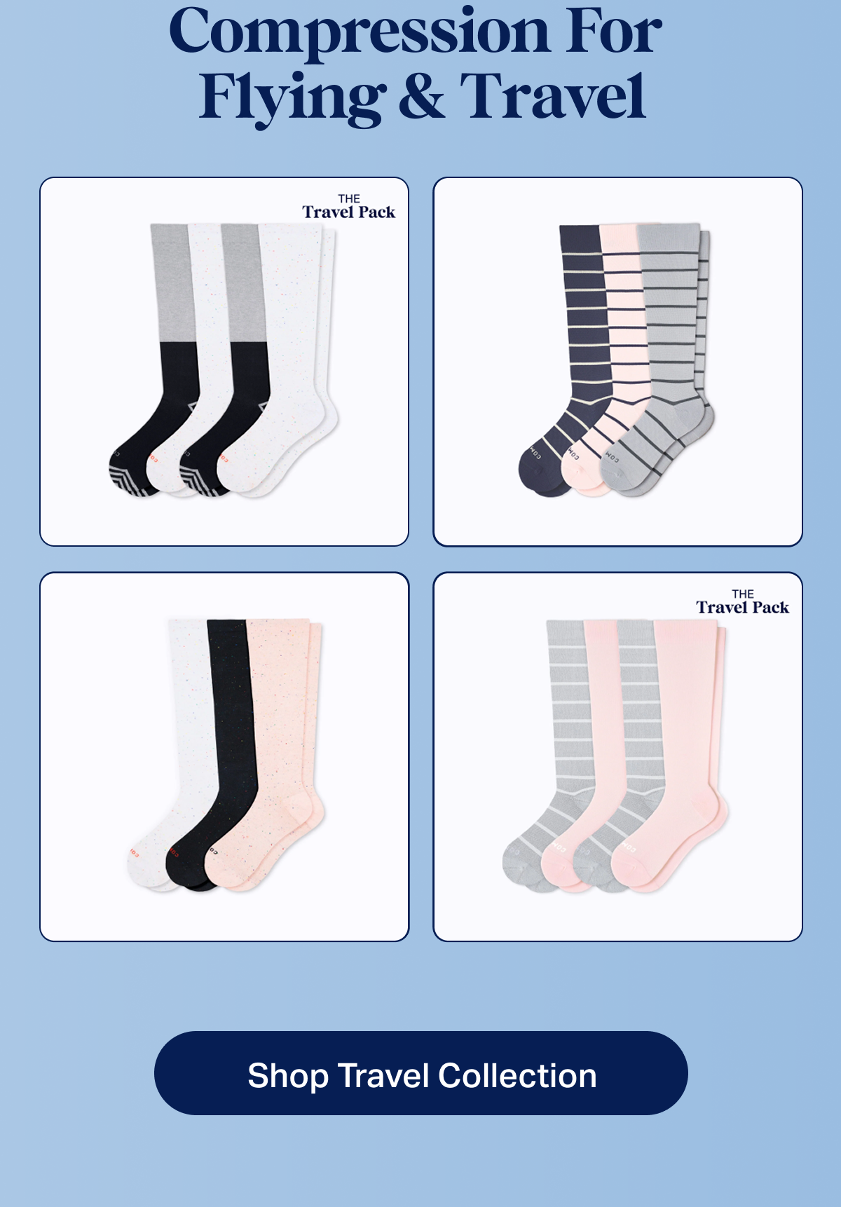 Compression for flying & travel | Shop travel collection