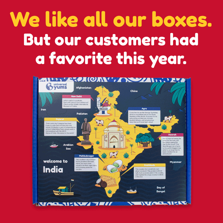 🌎 Give the best box of 2022 Universal Yums