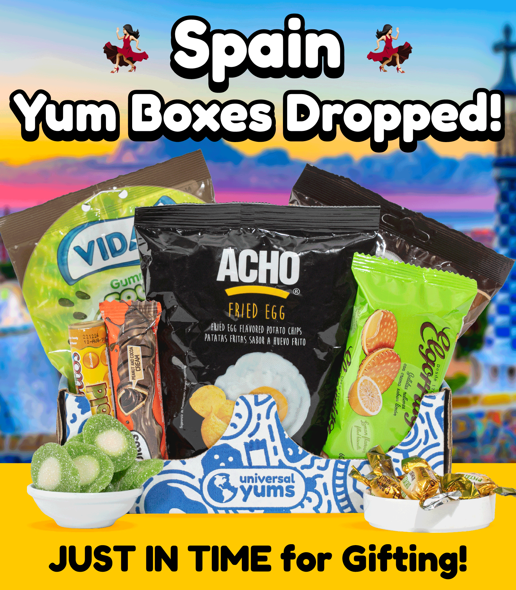 🎁 Spain Yum Boxes Now Available For Gifting! Universal Yums