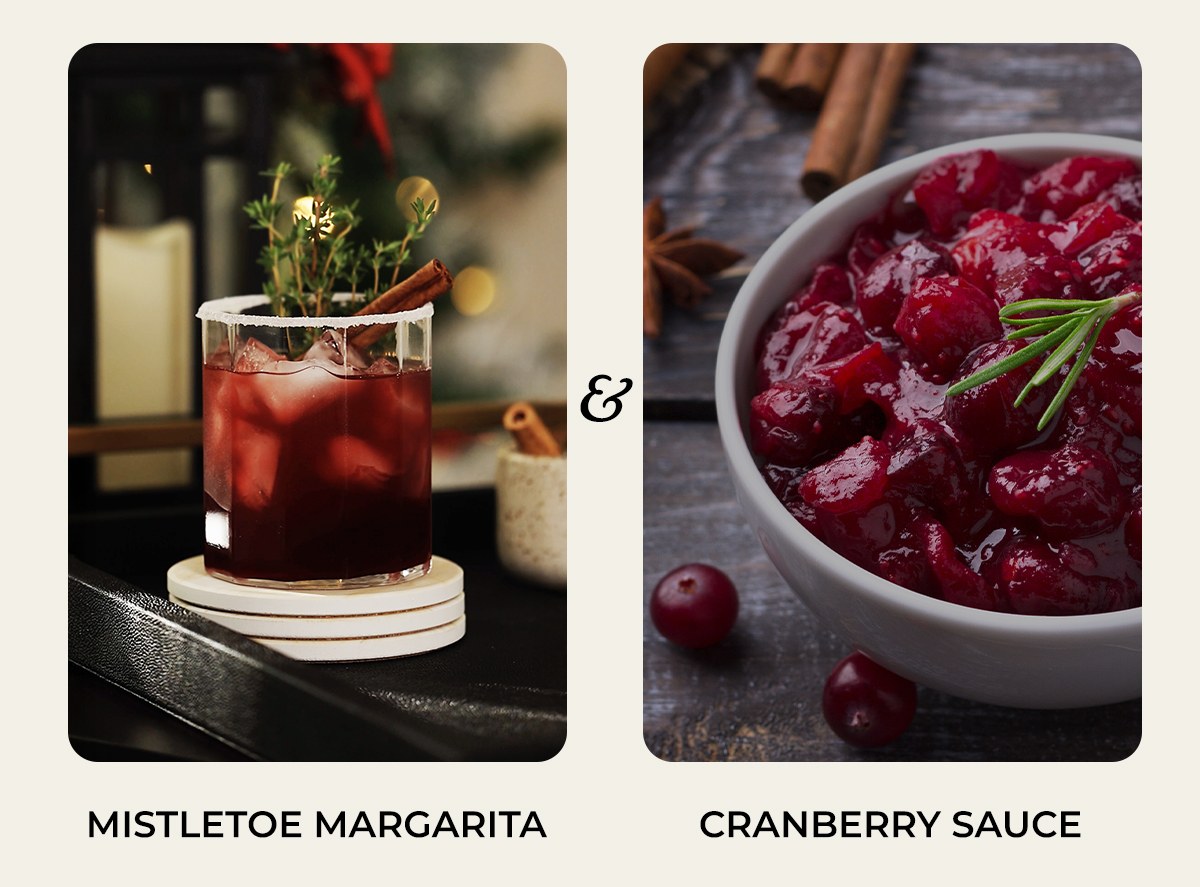 Mistletoe Margarita & Cranberry Sauce