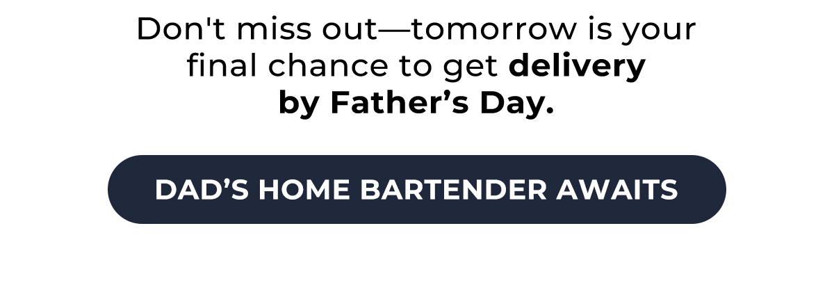 Dad's Home Bartender Awaits
