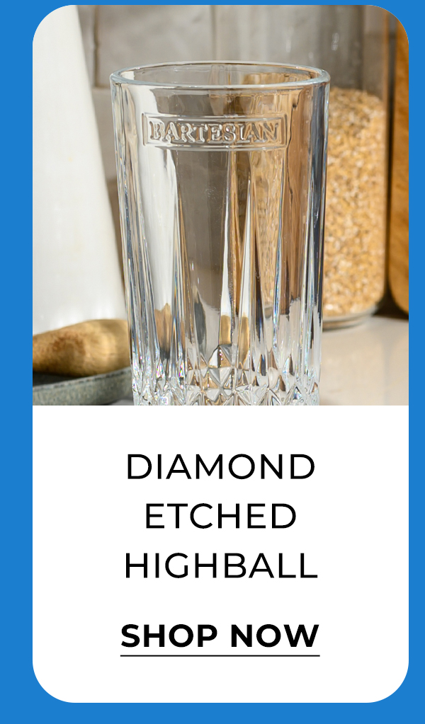 Diamond Etched Highball