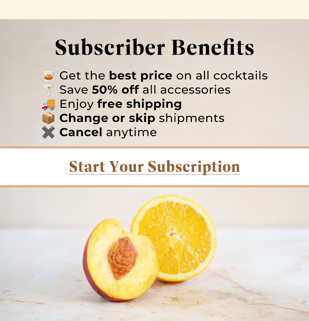 Start Your Subscription