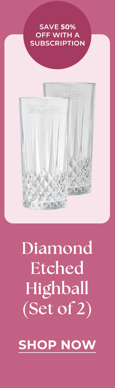 Diamond Etched Highball (Set of 2)
