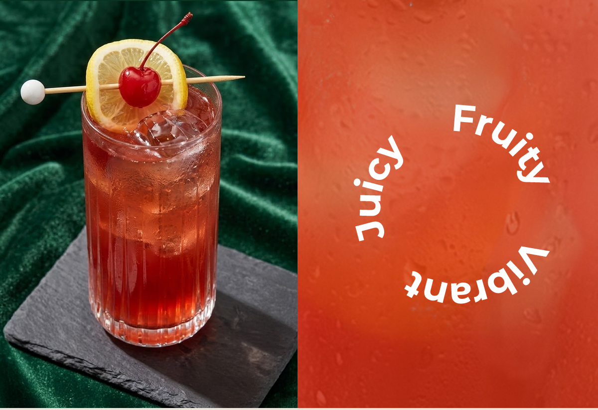 Juicy, fruity, vibrant.